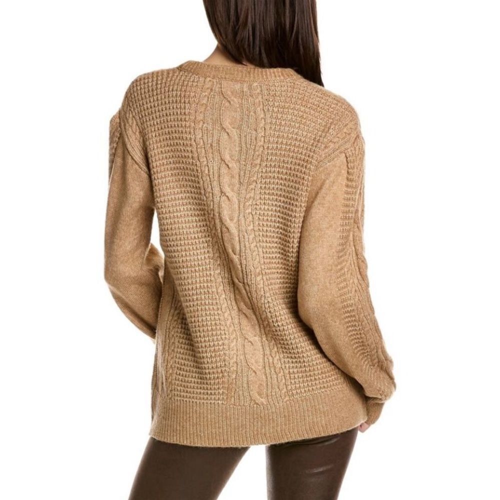Design History Lydia Relaxed Cable Knit‎ Sweater, Brown S Nwt Stitch Fix